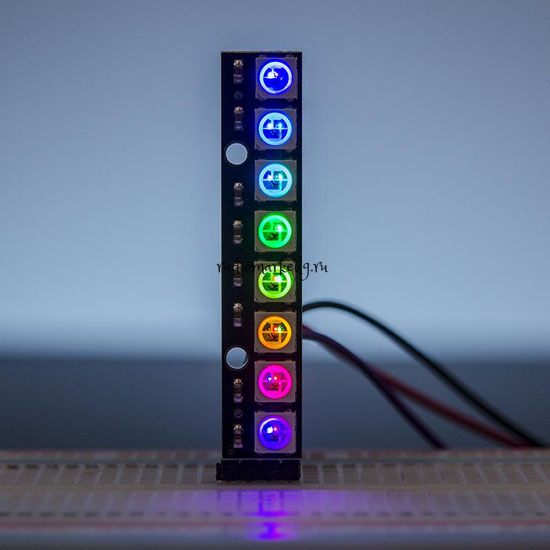   WS2812  8 RGB LED   IC 