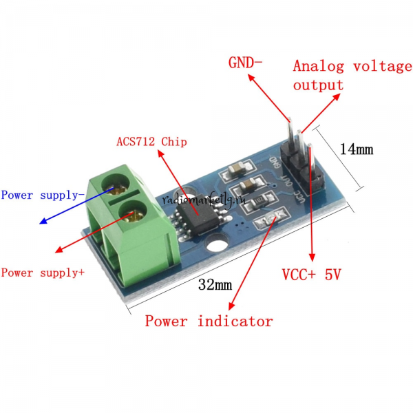    20A  ACS712  Arduino