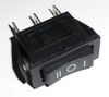 Выключатель без подсветки 220V 131, черный, 3 положения, 250V(ON-OFF-ON)