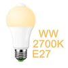 Лампа с датчиком движения и освещенности E27, 12W 2700K белый теплый Лампа с датчиком движения и освещенности E27, 12W 2700K белый теплый