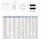  SMD CD43   3.3uH 2.15A (4x3)