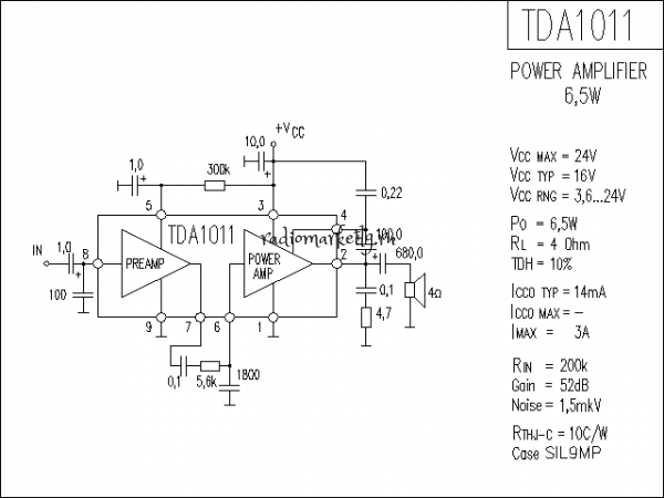  TDA1011