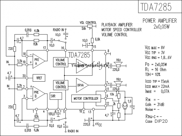  TDA7285D smd