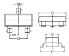 -    BAS21 smd(U=200V; If=0,2A; trr=50ns Cd=5pF)