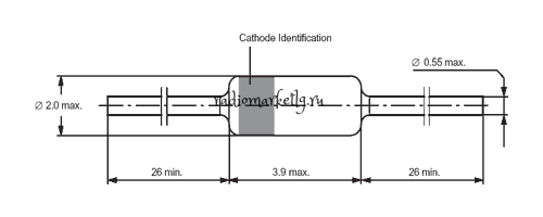  0,5W  BZX55C27V0(27V; 0,5W)