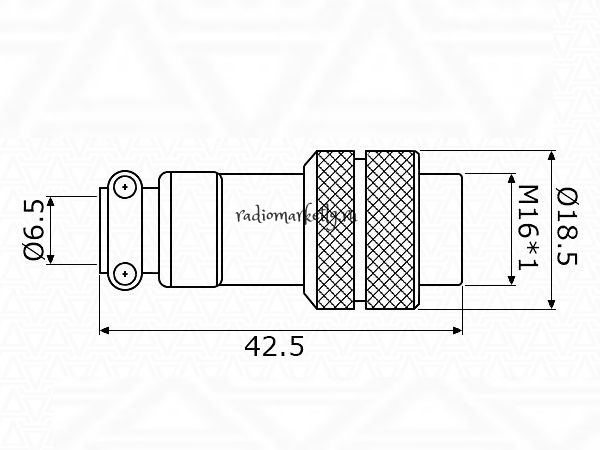   GX16-7 ( )(5A 125V)