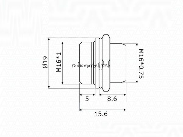   GX16-6b ( )(5A 125V)