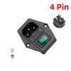   3pin AC-08  + .4pin  + .+ 10A (10A, 250V)