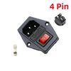   3pin AC-08  + .4pin  + .+ 10A (10A, 250V)