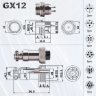   GX12-3pin  +  + 