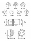   GX16-4pin  +  + 