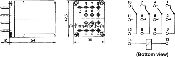  4PD (R15) (12V) 4Z(4*10  12VDC)