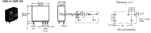  G2R2-14  (24V; 1*10A;250V) /(10A;  24VDC)