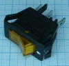 Выключатель с подсветкой 12V 135, желтый(ON-OFF)